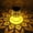 A, variant on Hanging Projection Light, Hollow Crafted Pendant Lamp, Auto-sensing Solar Luminaire, Romantic Ambient Lighting for Patio Yard Balcony Outdoor Living Scenes