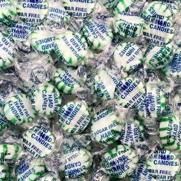 Funtasty Sugar-Free Starlight Spearmint Hard Candy, Individually Wrapped, 1 Pound Pack
