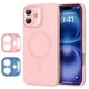 thumbnail image 1 of Funda ESR para iPhone 16 con silicona MagSafe Rosa, 1 of 9