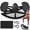 Black 086, variant on Lateral Stepper for Home Workout - Rocking Stepper Machine with Resistance Bands & Anti-Slip Mat, LCD Monitor, Compact Fitness Equipment for Small Spaces