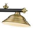 thumbnail image 6 of Z-Lite Cordon 3 Light Billiard, Steel Frame, Rubbed Brass Shade Color, 6 of 8