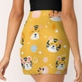 thumbnail image 3 of Women's Tiger Print High Waist A-Line Mini Skirts Colorful Pleated Short Skirt Trendy E-Girls Streetwear, 3 of 5