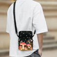 thumbnail image 3 of FUIALDOLG Crossbody Bag Mushroom Floral Theme with Zipper Crossbody Messenger Wallet for Shop, Polyester Lightweight Crossbody Purse, 3 of 8