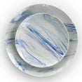 thumbnail image 3 of Elama Fine Marble 16 Piece Stoneware Dinnerware Set in Blue and White, 3 of 7
