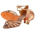 thumbnail image 3 of Zapatos de Baile para Práctica de Salsa Zapatos de Baile Latino Zapatos Latinos Cómodos y Suaves de Satén Zapatos de Baile Cha Cha para Mujer ANGGREK Otros, 3 of 8