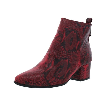 

Very G Nicola Women s Faux Leather Snake Print Almond Toe Ankle Boots
