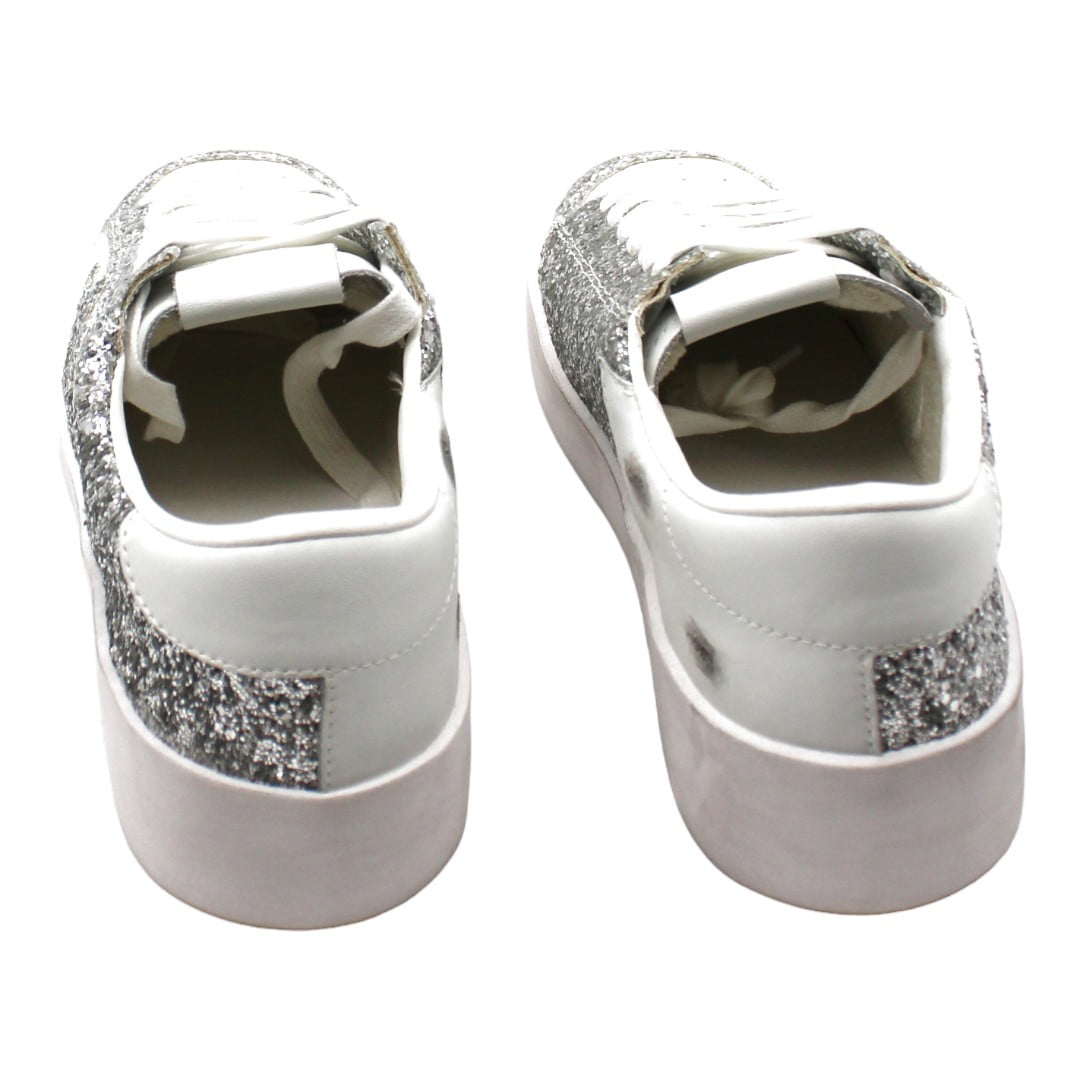 Steve Madden Perona Sneaker Silver Walmart