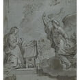 thumbnail image 3 of Abraham van Diepenbeeck 12x13 Black Modern Framed Museum Art Print Titled - Annuciation (17th&nbsp;Century), 3 of 5