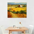 thumbnail image 2 of JEUXUS Harvest at La Crau with Mont majour Canvas Prints Wall Art by Van Gogh Famous Oil Paintings Reproduction Classic Rural Pictures for Home Decorations Modern Abstract Landscape Giclee Artwork, 2 of 4