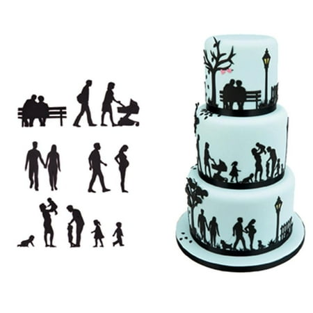 

11 Pack Family Fondant Cutters Family Life Cake Mold Biscuit Mold Sugar Craft Mold Cake Decorating Tools for Party DIY Craft Family Theme
