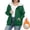 Green, variant on Nmnitkp Zip Up Hoodies for Women Fleece Lined Jackets Winter Coats Long Sleeve Sweatshirts Pullover Fall Clothes Wine,L