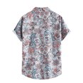 thumbnail image 3 of Birdeem Chemise Homme Imprimé Hawaïen Col à Revers Chemise Décontractée de Plage Haut Blouse, 3 of 6