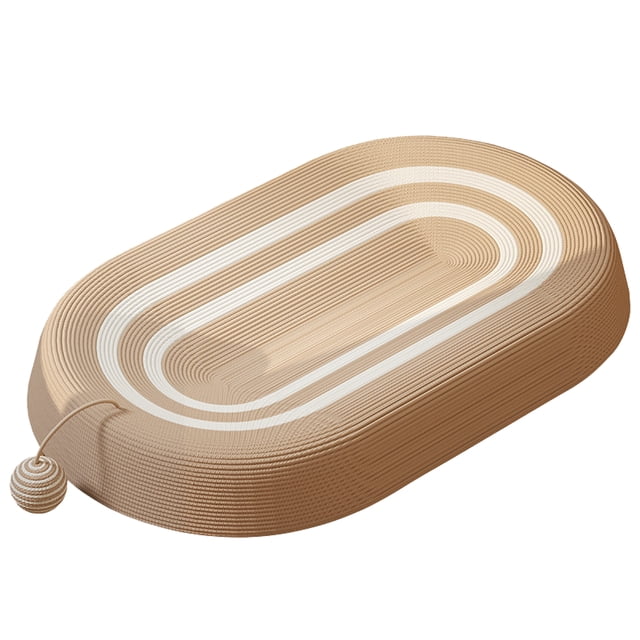 Cama Rascadora Para Gatos Ovalada, Resistente A La Abrasión Que Evita La Descamación Cama Rascadora Para Gatos Con Material De Sisal Espacio De Descanso Cómodo Universal Cama