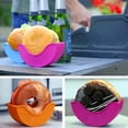 thumbnail image 3 of 4pcs Adjustable Silicone Hamburger Holders, Fixed Hamburger Boxes, Reusable Hamburger Holder For Burger Lovers, 3 of 4