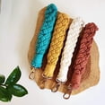 thumbnail image 2 of Handmade Braided Wristlet for Keys and Wallets, 2 of 10