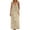 Beige, variant on Women's Backless V-Neck Strapless Long Maxi Dress Sleeveless Casual Summer Loungewear Run Small Size Up Summer Essential Wardrobe Staple Classic Trendy Sky Blue XL