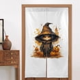 thumbnail image 4 of DouZhe Doorway Drape Split Curtains, Halloween Horror Scarecrow Pumpkins Room Divider Privacy Door Curtains, 34" x 56", 4 of 7