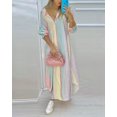 thumbnail image 3 of brillar Vestido de verano para mujer, vestido sexy con camisa de manga larga y estampado a la moda, 3 of 5