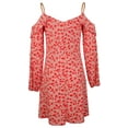 thumbnail image 5 of Michael Kors Women's Lydia Floral Print Cold Shoulder Chain Strap Dress-W-XS, 5 of 5