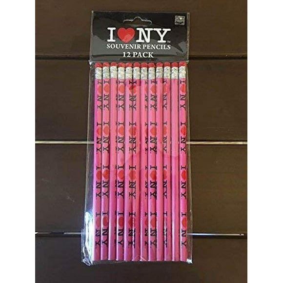 Licensed I Love NY Crayons 12 Pack (Rose)