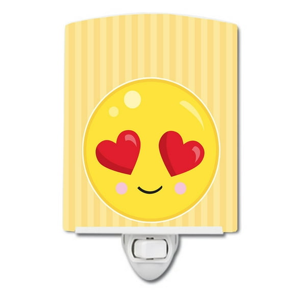 Caroline's Treasures BB8732CNL Lovey Face Ceramic Night Light, 6x4x3", multicolor