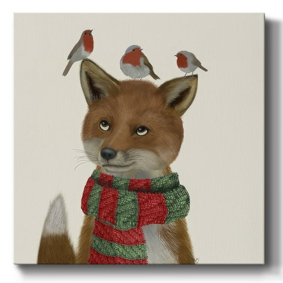 Fox and Robins- Gallery Wrapped Canvas