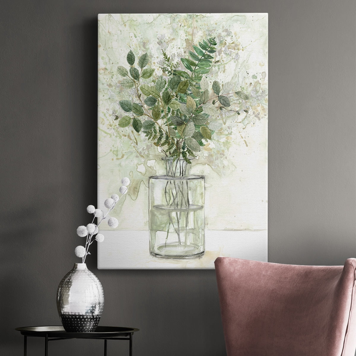 Delicate Greenery I Premium Gallery Wrapped Canvas - Ready to Hang