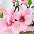 thumbnail image 2 of 1 pack de Fleurs imitation magnolia à Tige Courte Blanche à 2 Têtes, 2 of 11
