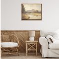 thumbnail image 2 of Stupell Industries Wild River Mountain View Landscape & Nature Painting Brown Floater Framed Canvas Art Print Wall Art, 25 x 31, 2 of 9