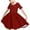 Burgundy, variant on Odeerbi Toddler Girls Summer A-Line Dress Cute Sparkly Swing Dress Toddler Kids Solid Color Short Sleeve Stretchy Dress Toddler Girls Clothes
