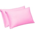 thumbnail image 1 of The Great American Store Brushed Microfiber Solid Pink, Rectangle Throw Pillowcases with Hidden Zippered (16"x 36") - Hotel Quality - Wrinkle, Fade, Stain Resistant - Hypoallergenic, 1 of 4
