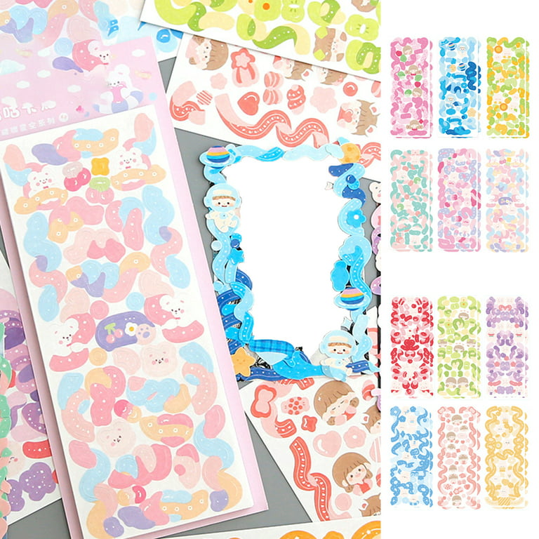 Pink Photo Corner Stickers for Photo Albums, Scrapbooking