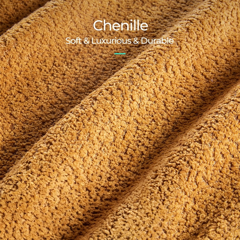 LINSY HOME Accent Chair Set of 2 with Ottoman for Living Room, Orange