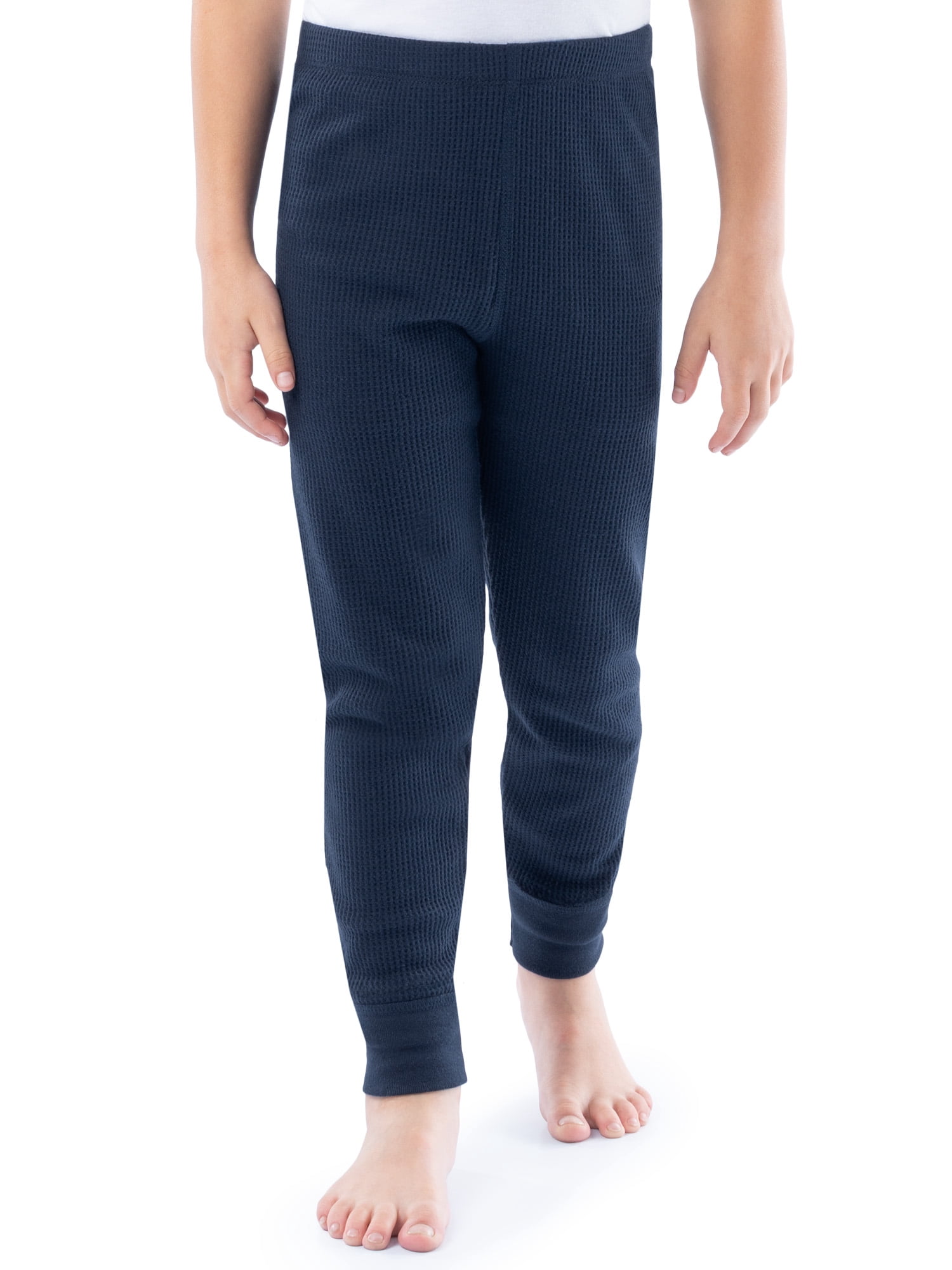 Athletic Works Boy's & Girl's Waffle Thermal Underwear Crew Top & Bottom Set, Sizes XS-XXL