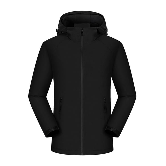 Women Men Softshell Jacket Ski Snowboarding Jacket with Removable Hood