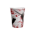 thumbnail image 4 of HOZADOIE Halloween Paper Cups Kitchen Essentials 10Pcs Halloween Themed Horror Party Bloods Print Ghost Hand Paper Cup Set, 4 of 8