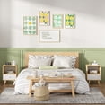 thumbnail image 3 of Jaxpety Set of 2 Wood Nightstand W/ Drawer and Open Shelf, End Table  for Home Bedroom Living Room, Light Wood, 3 of 16