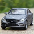 thumbnail image 2 of 1:32 C260L E300L Alloy Diecast Model Toy Car 6 Doors Opened Sound Light Pull Back Rubber Tires Miniature Vehice for Kids Present, 2 of 9