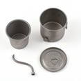 thumbnail image 2 of Lixada Lixada Compact Titanium Pour-Over Coffee Maker with Lid & 2 Beer Mugs, 400ml Capacity, Lightweight & Durable, 2 of 6