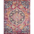 thumbnail image 3 of Transitional 8x10 Area Rug (7'11'' x 10'3'') Medallion Pink, Orange Living Room Easy to Clean, 3 of 9