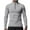 Gray, variant on Aofany Men's Summer Sunscreen Long Sleeve Tops Lightweight Breathable Solid Color Zipper Stand Collar Slim Fit T Shirt Blouse