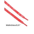 thumbnail image 3 of INSPIRE CHIC Flat Colorful Shoelaces Gradient Colors Shoe Laces for Sneakers 2 Pairs 200cm/78.74" Red, 3 of 4