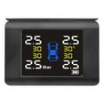 thumbnail image 3 of Tire Pressure Monitor, Solar Wireless Tire Pressure Monitor TPMS Tire Pressure Detector Car Tyre Monitoring System with 4 External Sensors Large LCD Display, 3 of 7