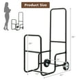 thumbnail image 4 of Costway Firewood Carrier Wood Mover Hauler Fire Rack Caddy Cart Dolly Rolling, 4 of 10