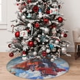 thumbnail image 5 of Yiaed Cartoon Train Hot Air Balloon Print Christmas Tree Skirt , Tree SkirtsTree Mat for Christmas Winter Holiday Indoor Decorations-30", 5 of 7