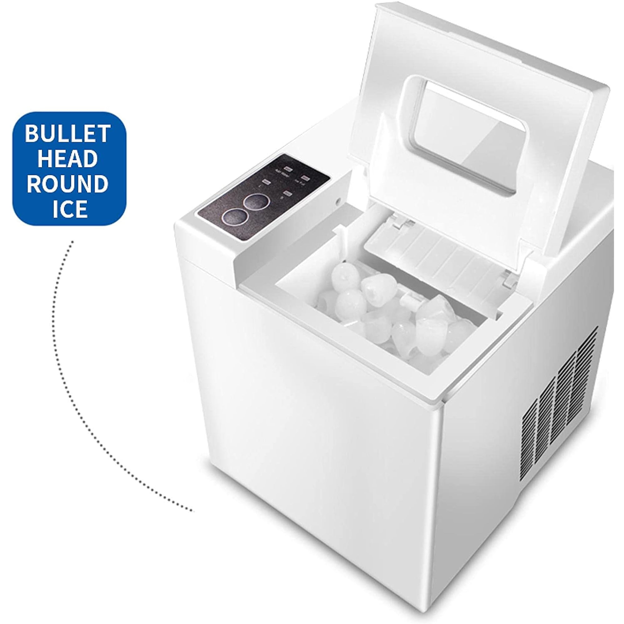 Electric Ice Maker 15KG/24H Bullet Cylindrical Home Ice Cube Making Machine  Countertop For Commercial Small Milk Tea Shop 220V | Walmart Canada