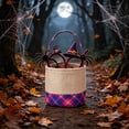 thumbnail image 4 of Halloween Basket Imitation Linen Storage Basket Trick or Treat Candy Bucket Handheld Halloween Party Decor Indoor Outdoor by PALIFEUR, 4 of 6