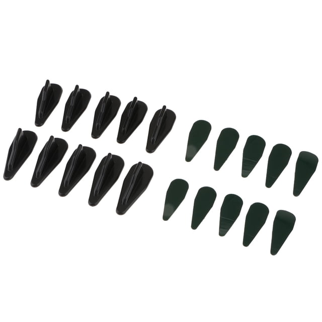 Kit de Ala de Alerón de Aletas de Tiburón para Techo de Coche de 10 Piezas Generador de Vórtice Negro Sunnimix