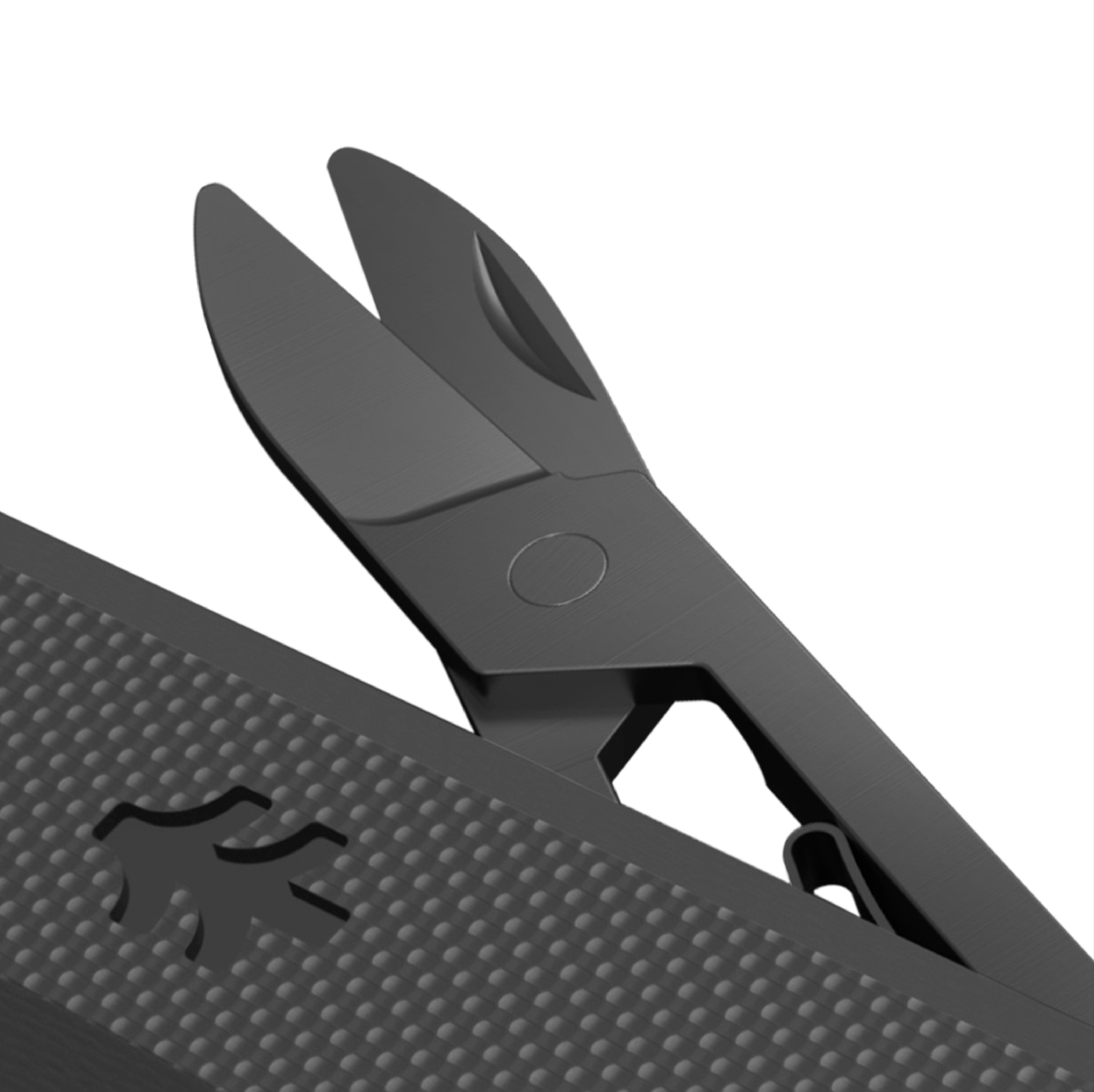 Swiss Tech Listig 7-in-1 Folding Multi-Tool, Compact Single Edge Pocket Knife with Scissors, Black G10 Handle