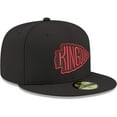 thumbnail image 3 of Men's New Era Black Kansas City Chiefs Omaha 59FIFTY Fitted Hat, 3 of 6